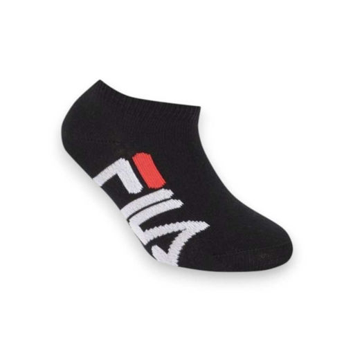 Picture of FILA KIDS INVISIBLE PLAIN SOCKS 3 PACK BLACK 27-30